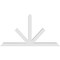 Ekena Millwork Saratoga Architectural Grade PVC Gable Bracket, 72"W x 39"H x 4"D x 4"F, 13/12 Pitch GBP072X39X0404SAR00 - alternate 5